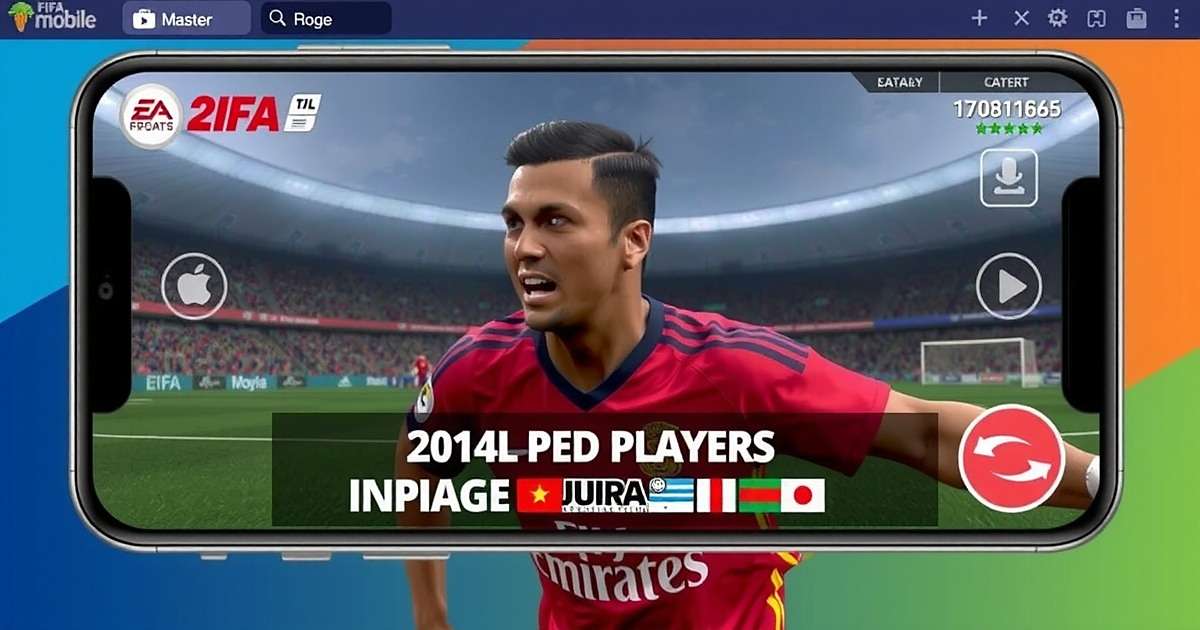 FIFA Mobile Gameplay in India FIFA Mobile gameplay screenshot showing Indian players in action