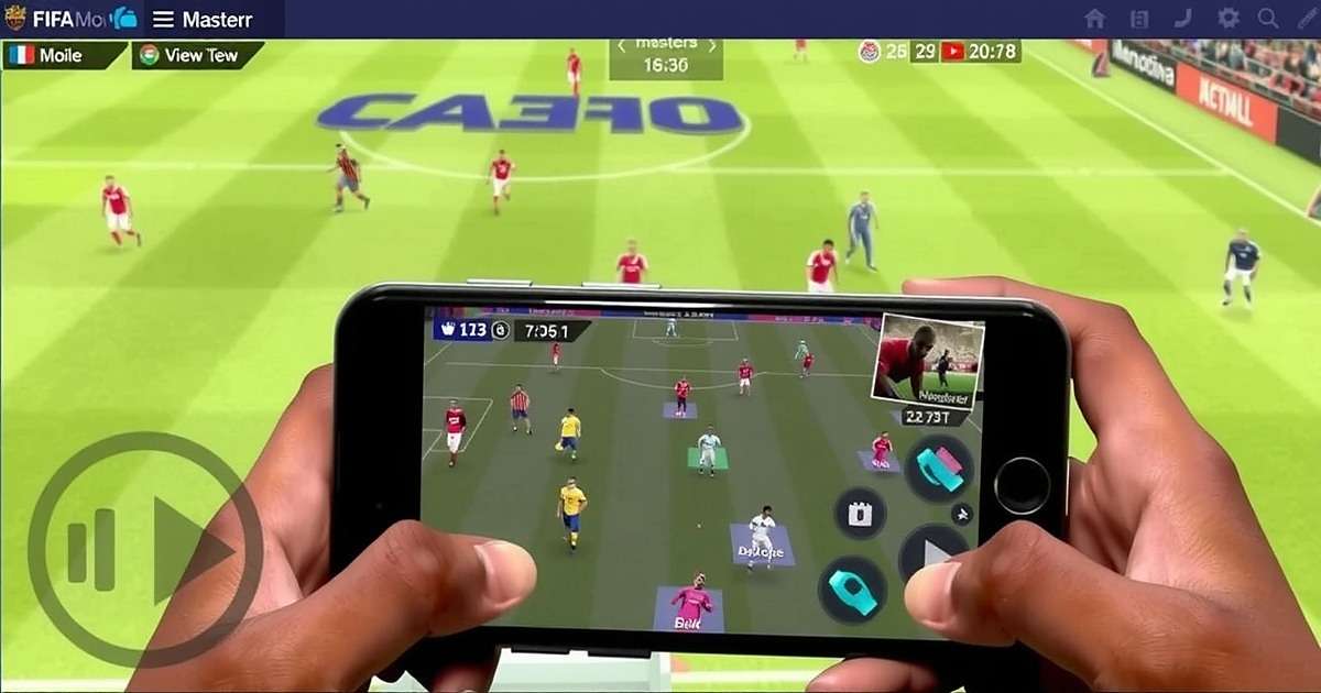 Indian FIFA Mobile Content Creator Indian FIFA Mobile YouTuber recording gameplay